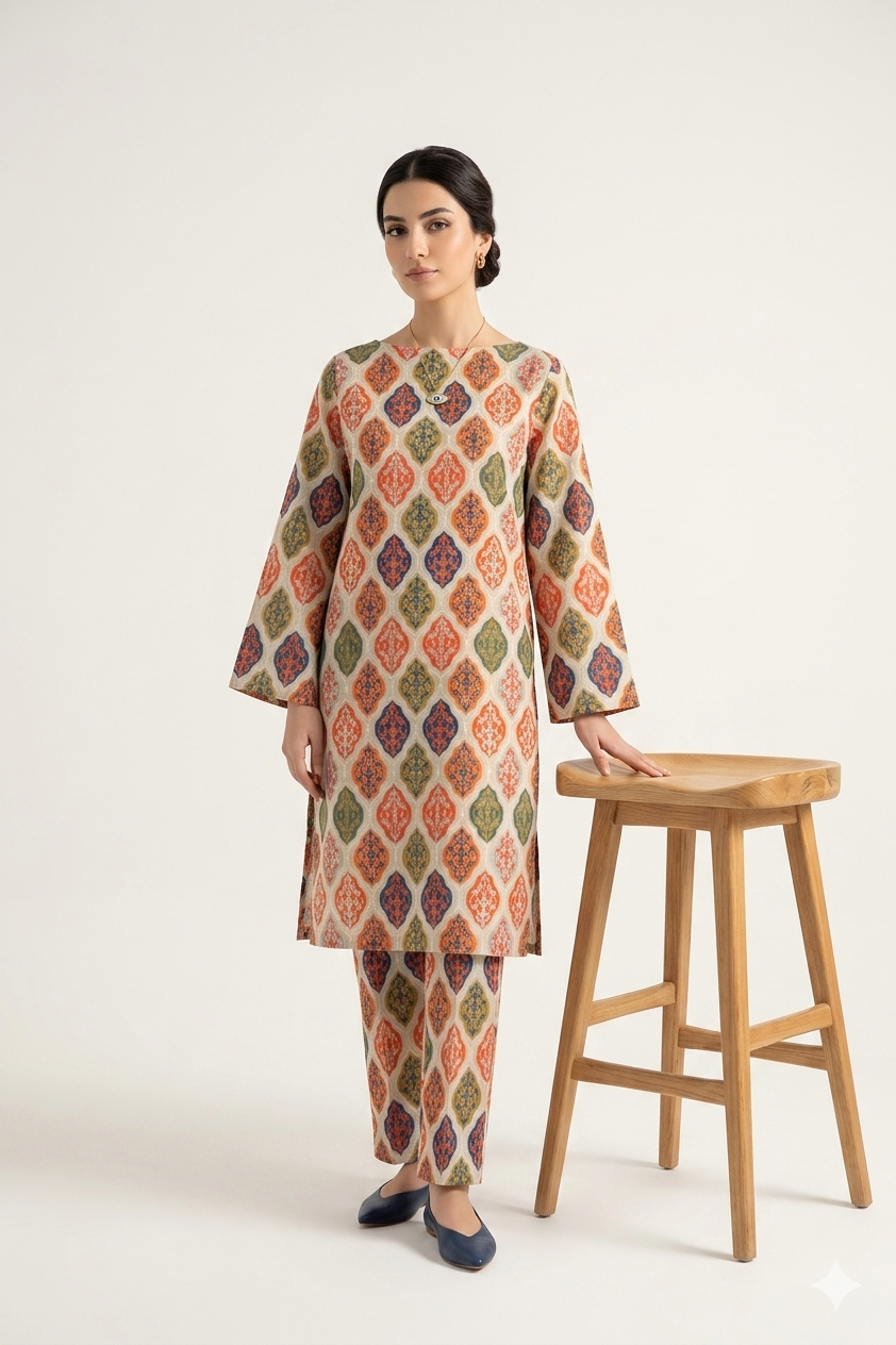 Anaya Noor Two Piece Digital Printed Lawn 2PC
