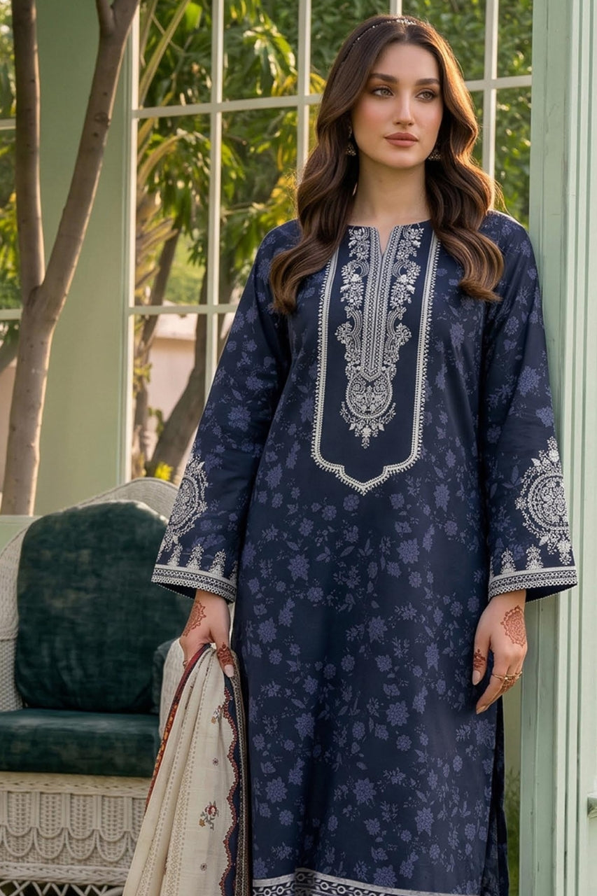Belleza Digital Printed Khaddar 3PC