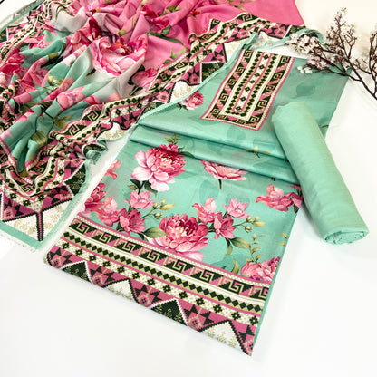 Kayseria Digital Printed Bana Dora Linen 3PC
