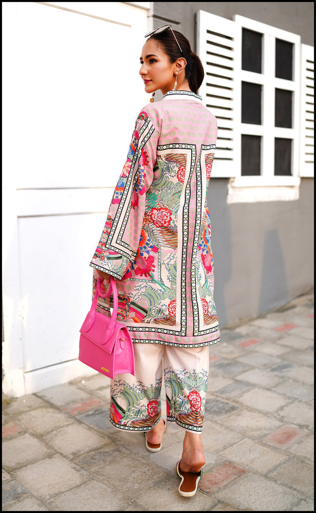 Lulusar Silk Shirt & Trouser 2-Pcs