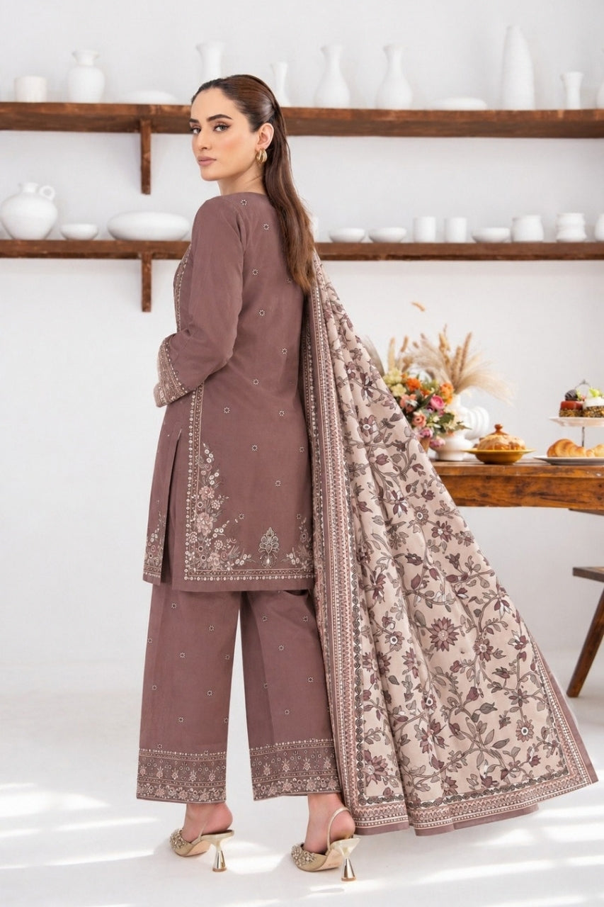 Mannat By Shanaya Digital Printed Stone Linen 3PC
