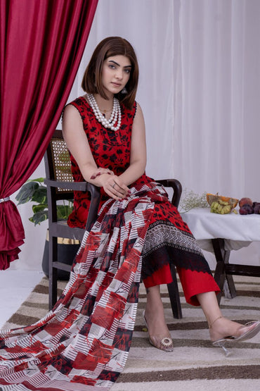 Arfa By Marooj Digital Printed Lawn 3PC