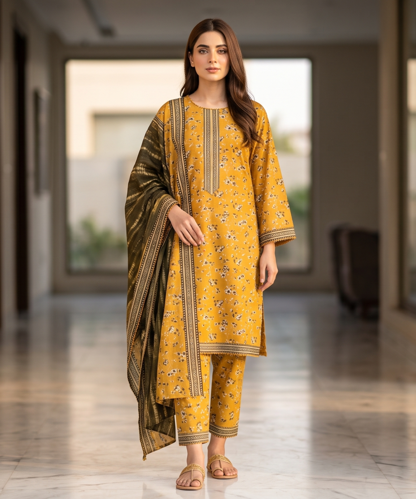 Bin Saeed Digital Printed Lawn 3PC