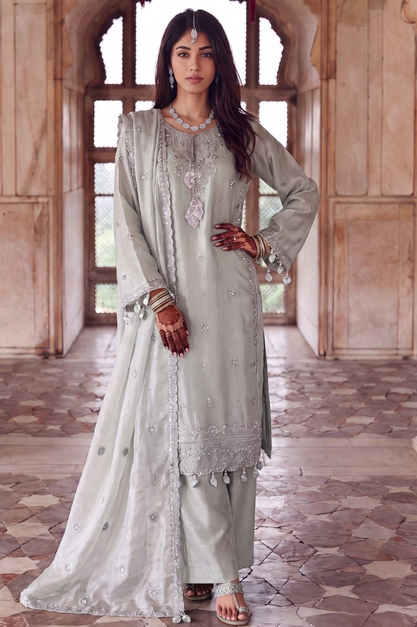 Zebaish By Dressline Luxury Un-Stitched Sheesha Silk Volume 3PC
