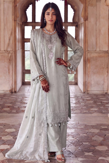 Zebaish By Dressline Luxury Un-Stitched Sheesha Silk Volume 3PC