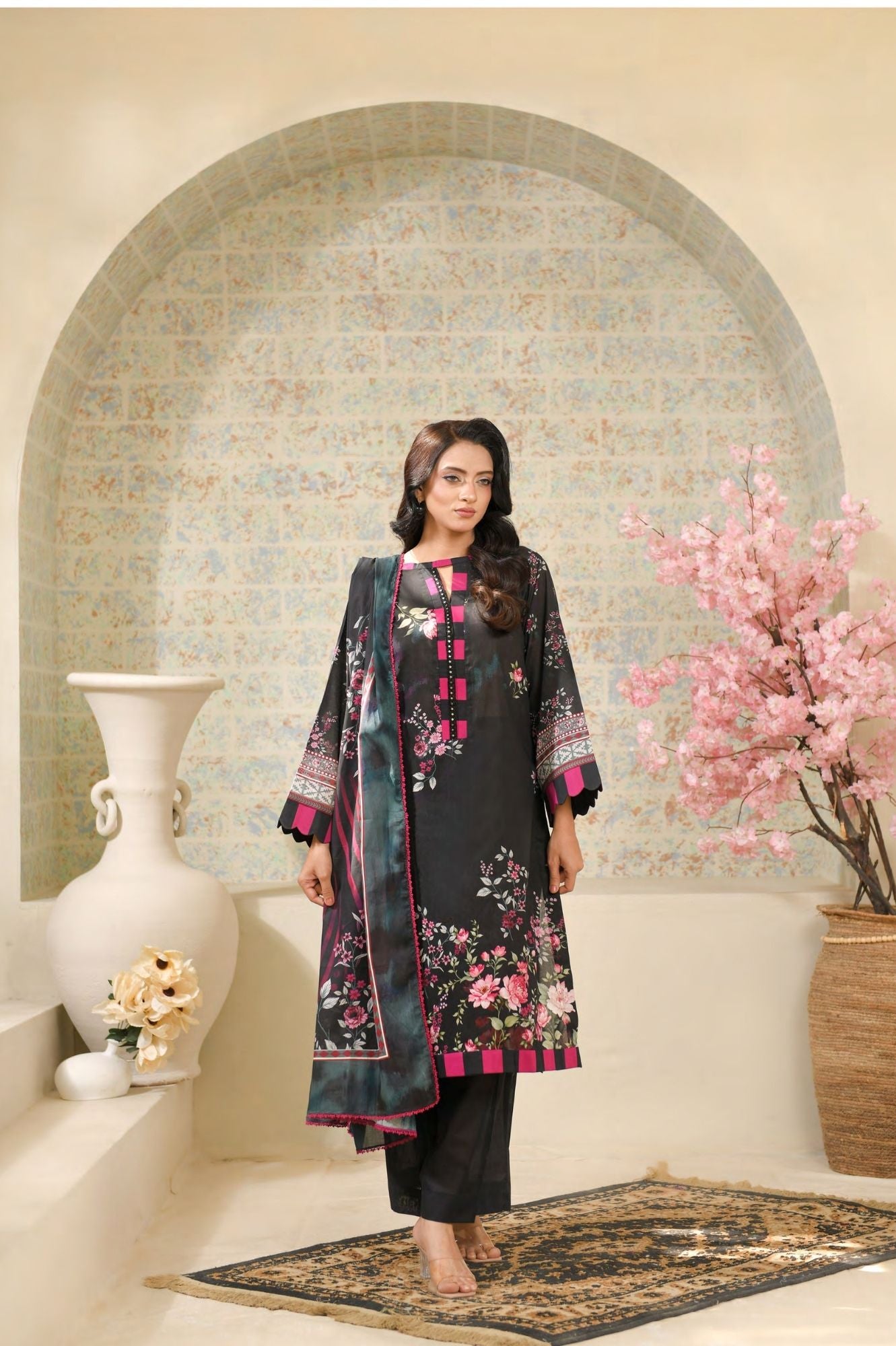 Reemse Digital Printed Lawn 3PC