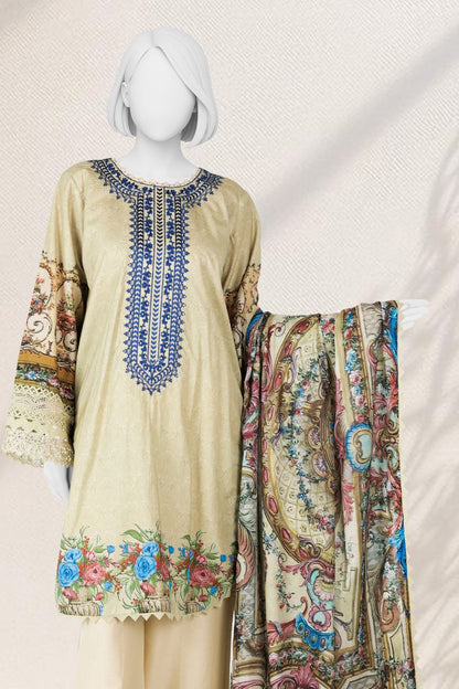 Panjnad by j. Emb Lawn Collection 3PC