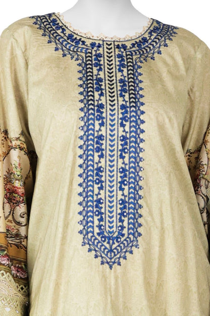 Panjnad by j. Emb Lawn Collection 3PC