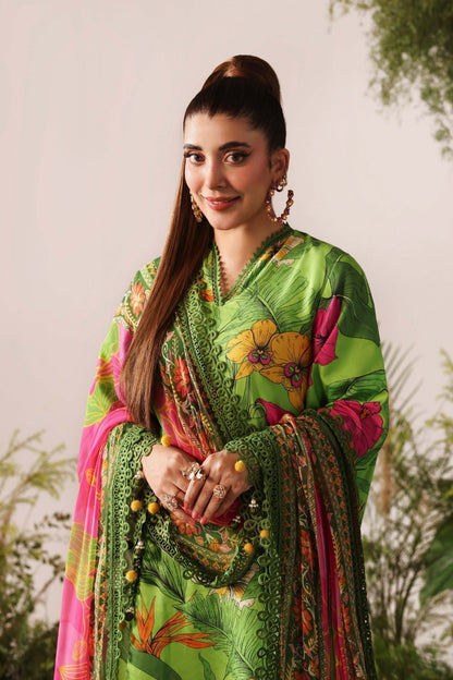 Bloom & Vogue By Naqsh Digital Printed Self Jacquard Viscose 3PC