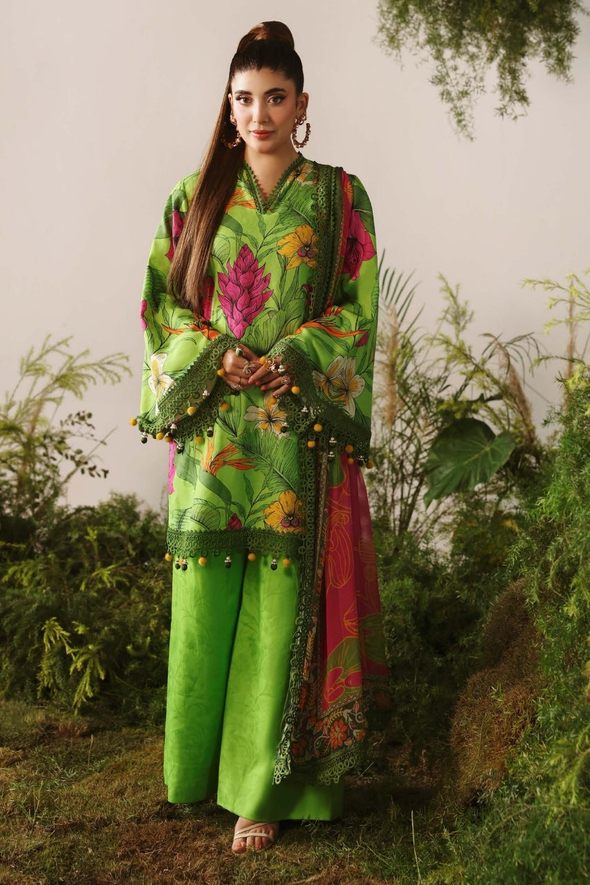 Bloom & Vogue By Naqsh Digital Printed Self Jacquard Viscose 3PC
