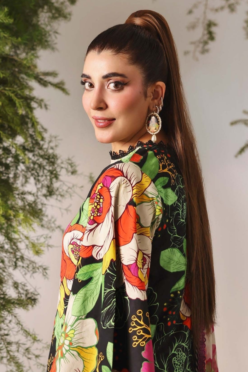 Bloom & Vogue By Naqsh Digital Printed Self Jacquard Viscose 3PC