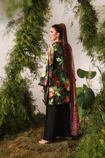 Bloom & Vogue By Naqsh Digital Printed Self Jacquard Viscose 3PC