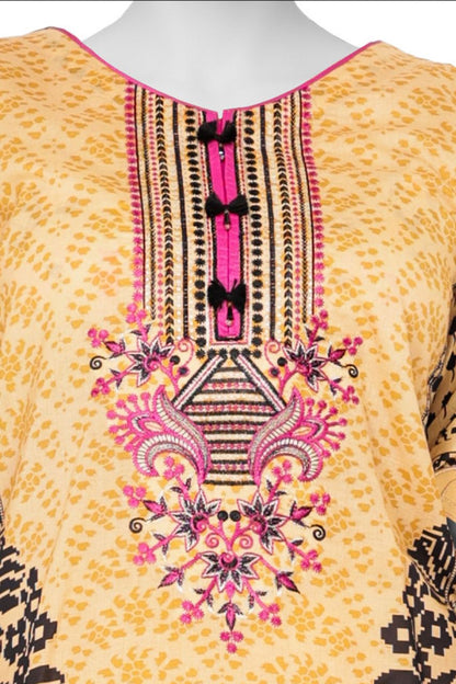 Panjnad by j. Emb Lawn Collection 3PC