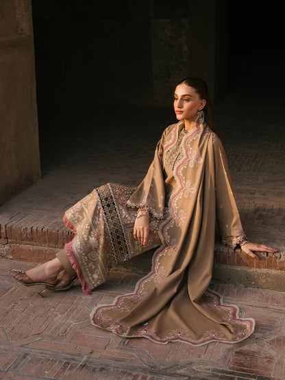 Bin Ilyas Cambric Embroidered 3PC