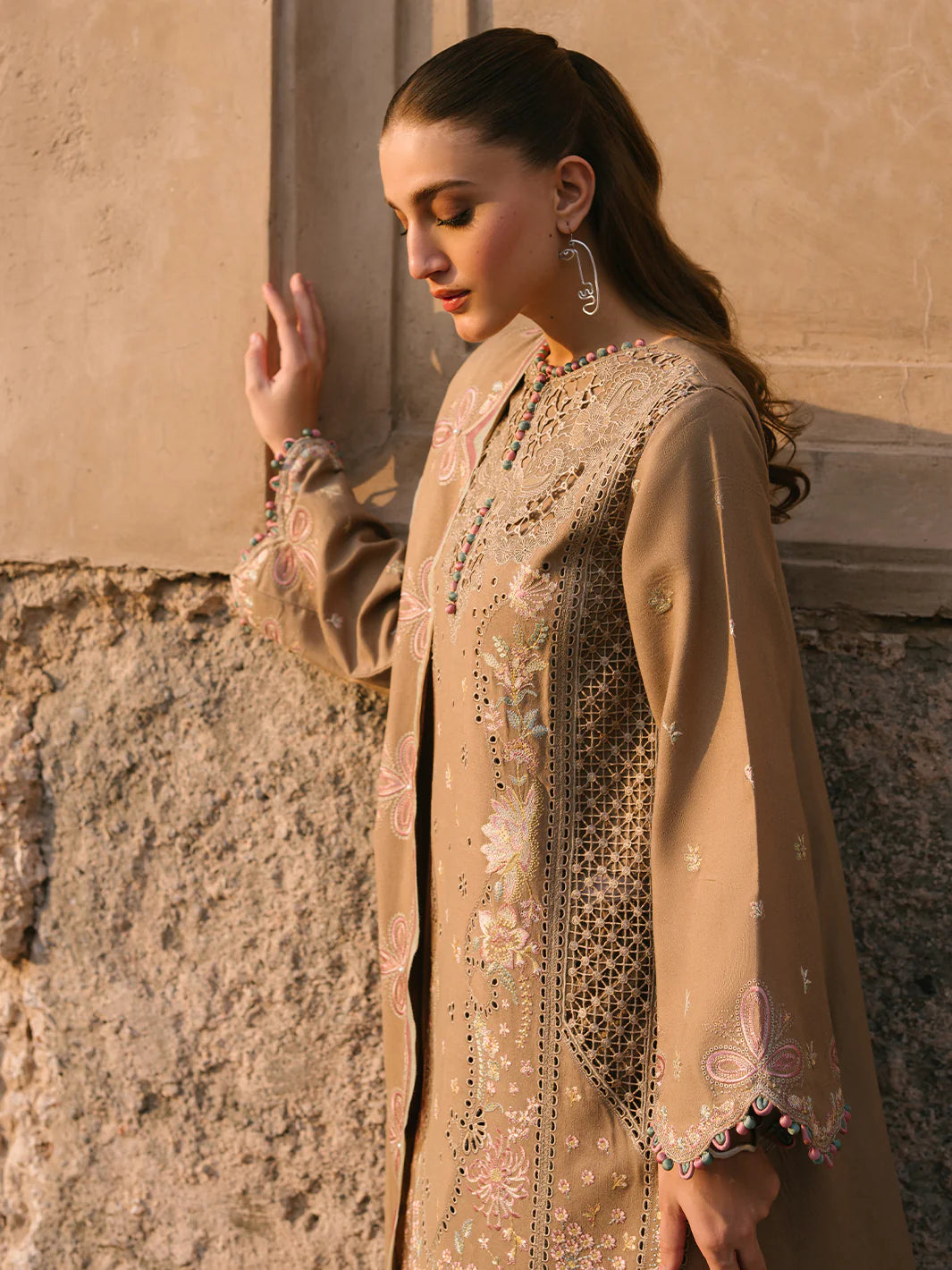 Bin Ilyas Cambric Embroidered 3PC