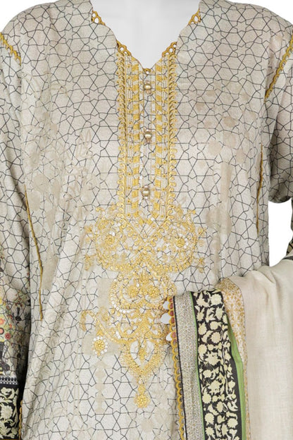 Panjnad by j. Emb Lawn Collection 3PC