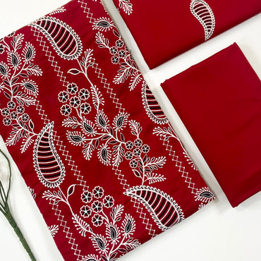 Bareeze Plain Emb Shirt & Trouser Lawn 2PC
