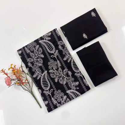 Bareeze Plain Emb Shirt & Trouser Lawn 2PC