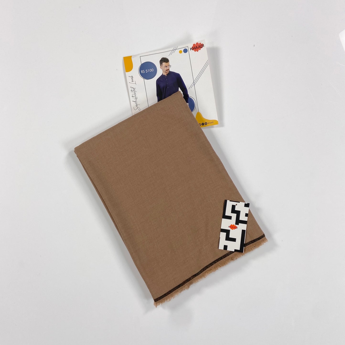 Khaadi Texture Wash & Wear – Men’s Unstitched Suit
