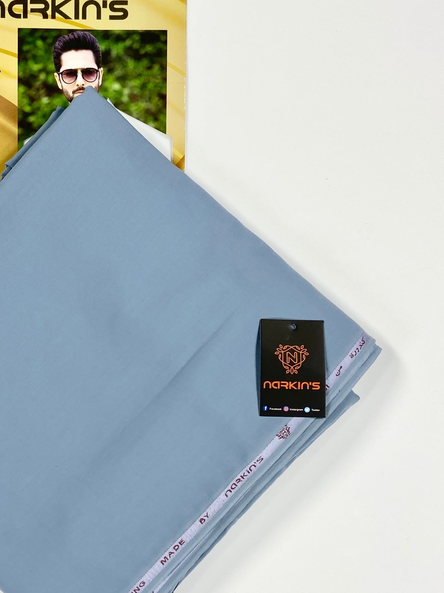 Narkins Men’s Summer Wash&Wear Suit – Unstitched