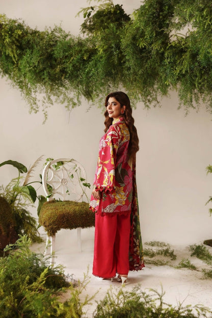 Bloom & Vogue By Naqsh Digital Printed Self Jacquard Viscose 3PC