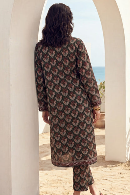 Elaya Platinum Premium Printed Lawn 2PC