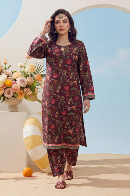 Elaya Platinum Premium Printed Lawn 2PC