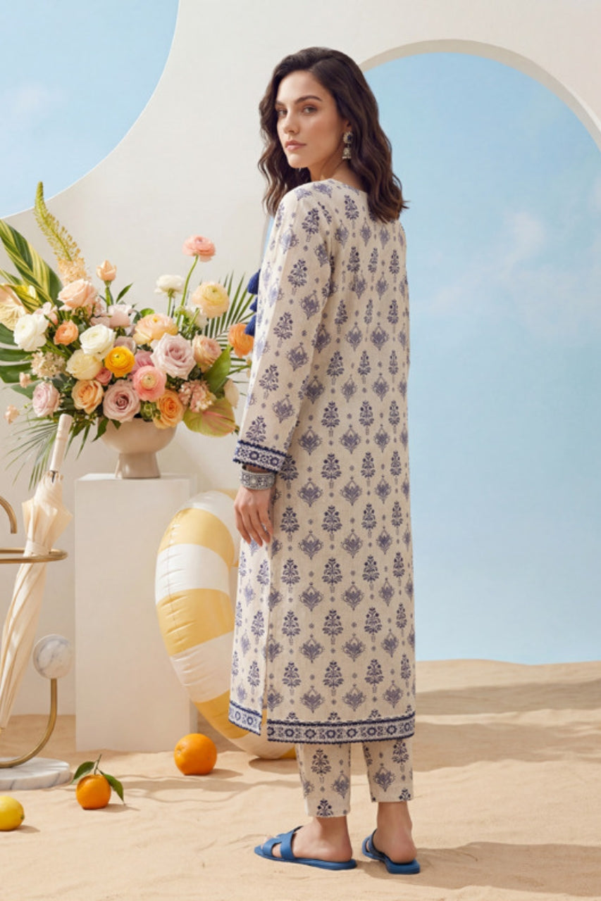 Elaya Platinum Premium Printed Lawn 2PC
