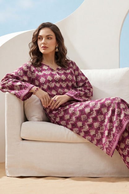 Elaya Platinum Premium Printed Lawn 2PC