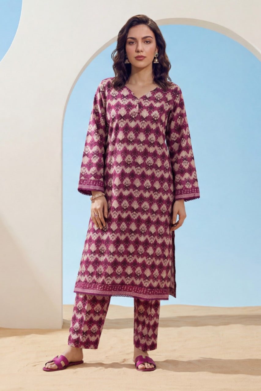Elaya Platinum Premium Printed Lawn 2PC