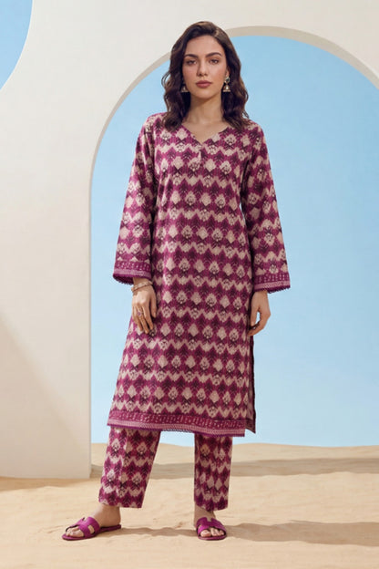 Elaya Platinum Premium Printed Lawn 2PC