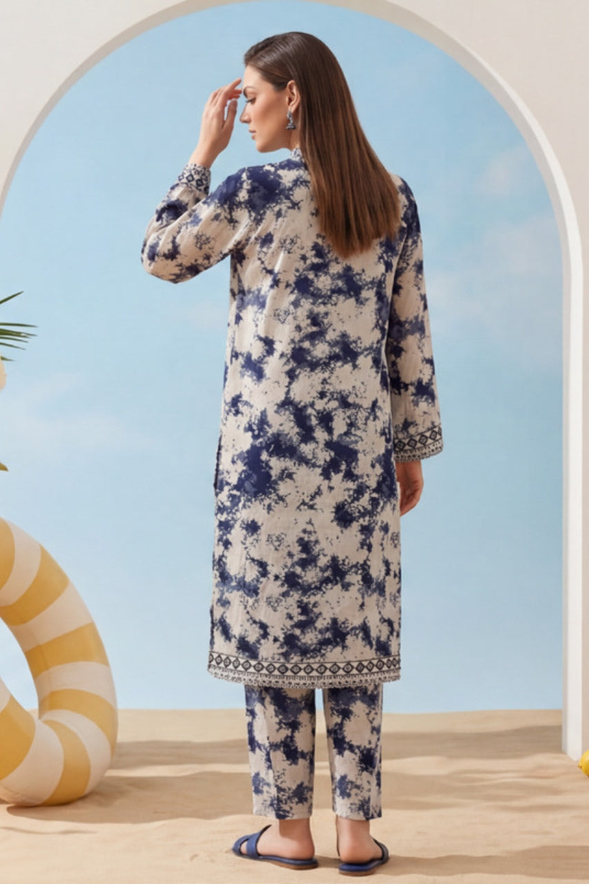 Elaya Platinum Premium Printed Lawn 2PC
