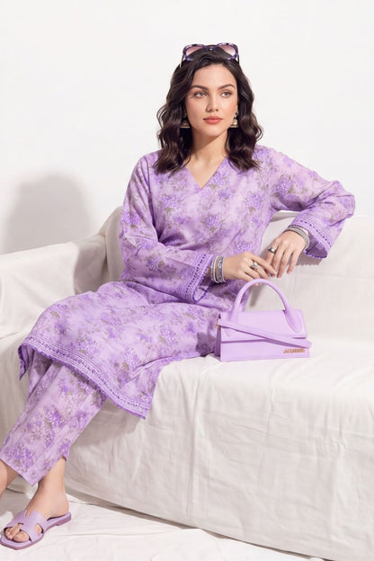 Elaya Platinum Premium Printed Lawn 2PC