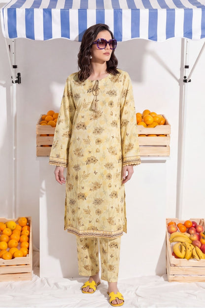 Elaya Platinum Premium Printed Lawn 2PC