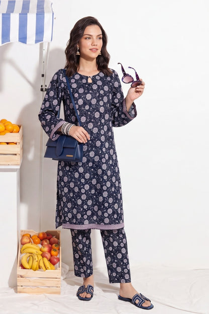 Elaya Platinum Premium Printed Lawn 2PC
