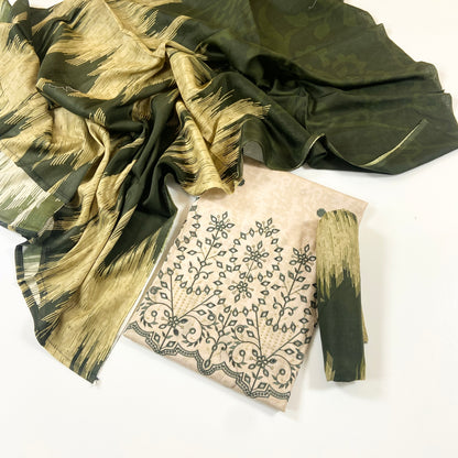 Sahiba By Pak Fabrics Printed & Emb Chickenkari Lawn 3PC