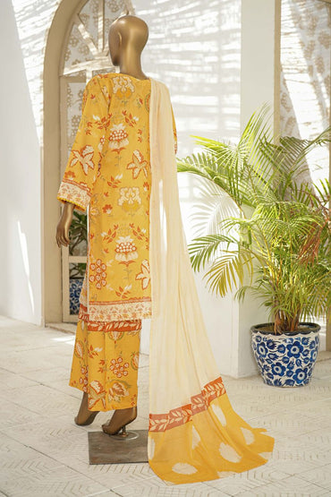 Sahiba By Pak Fabrics Printed & Emb Chickenkari Lawn 3PC