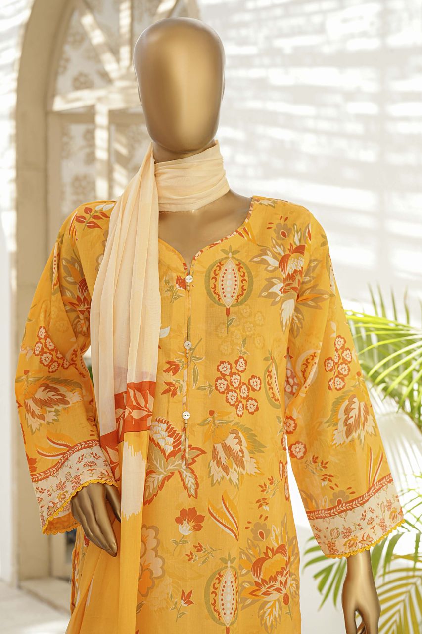 Sahiba By Pak Fabrics Printed & Emb Chickenkari Lawn 3PC