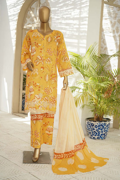 Sahiba By Pak Fabrics Printed & Emb Chickenkari Lawn 3PC