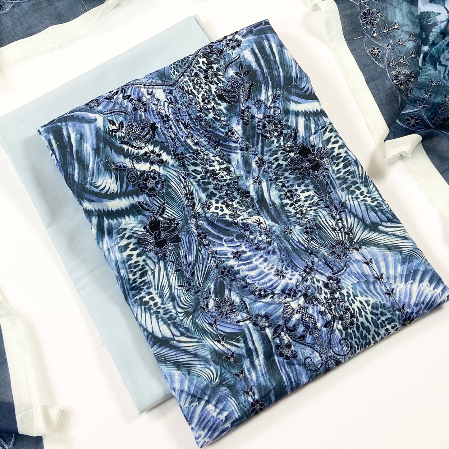 Sapphire Digital Printed & Emb Lawn 3PC