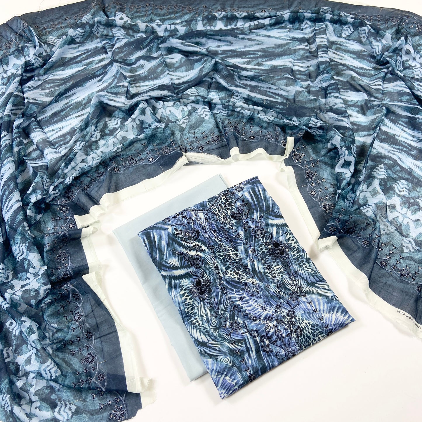 Sapphire Digital Printed & Emb Lawn 3PC