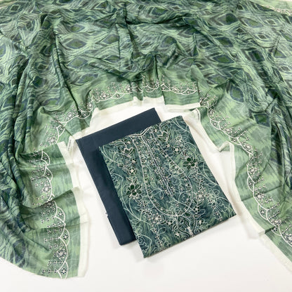 Sapphire Digital Printed & Emb Lawn 3PC