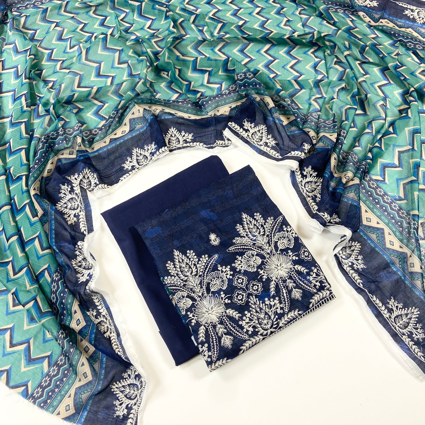Sapphire Digital Printed & Emb Lawn 3PC
