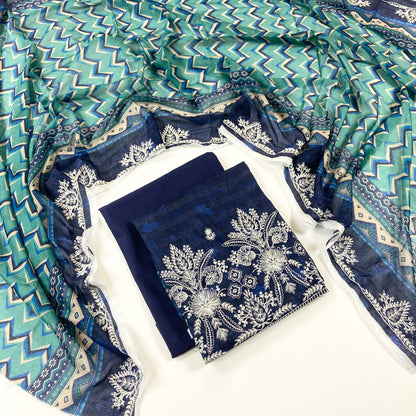 Sapphire Digital Printed & Emb Lawn 3PC