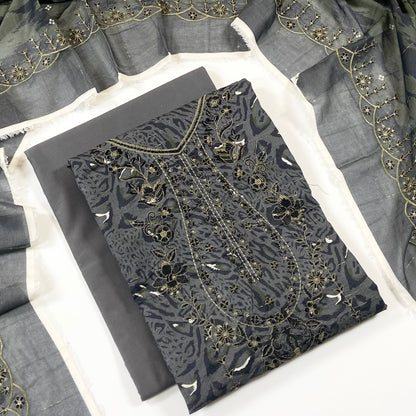 Sapphire Digital Printed & Emb Lawn 3PC