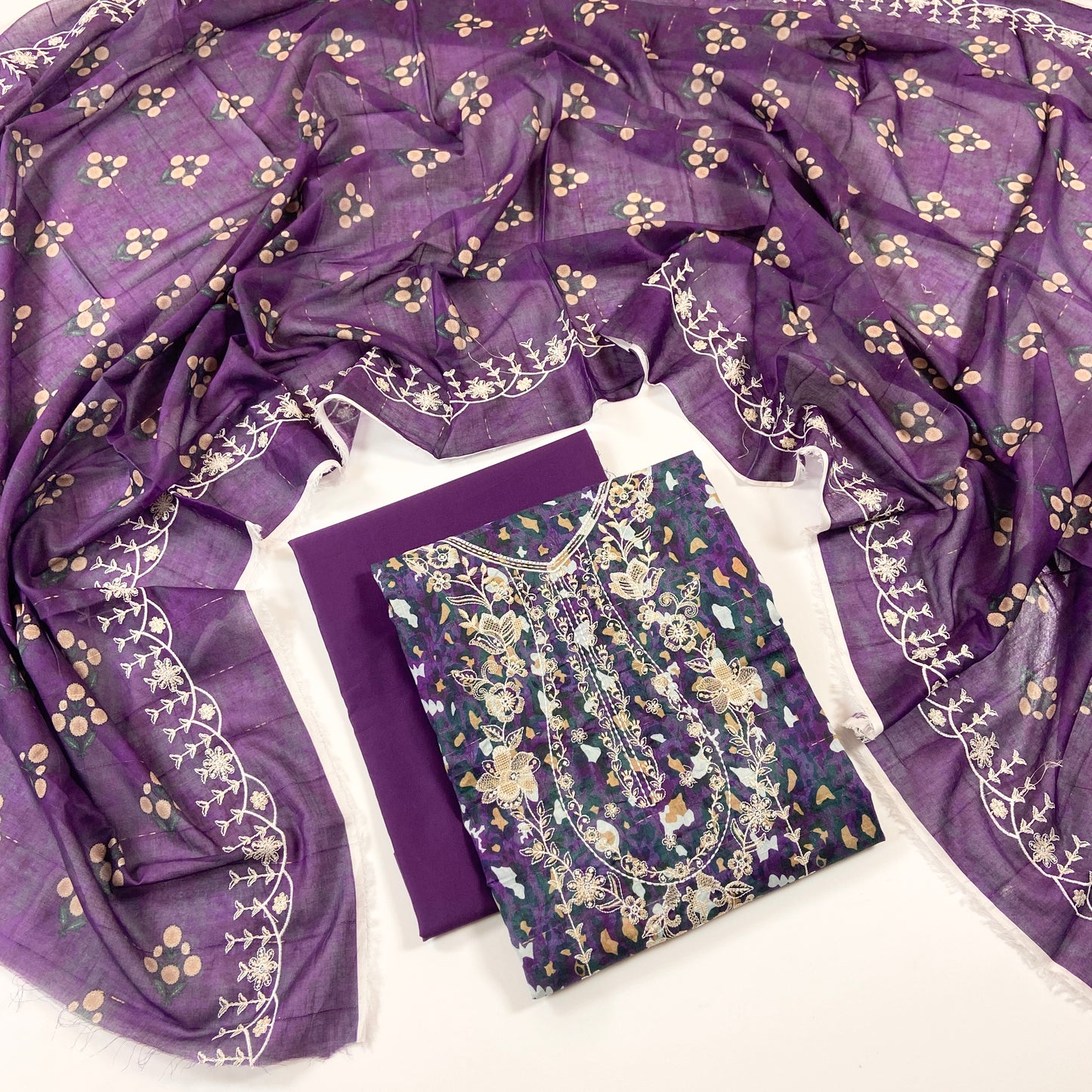 Sapphire Digital Printed & Emb Lawn 3PC