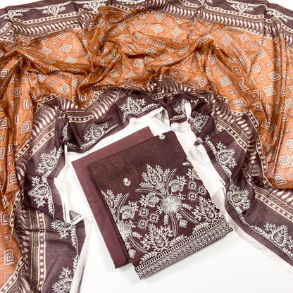 Sapphire Digital Printed & Emb Lawn 3PC
