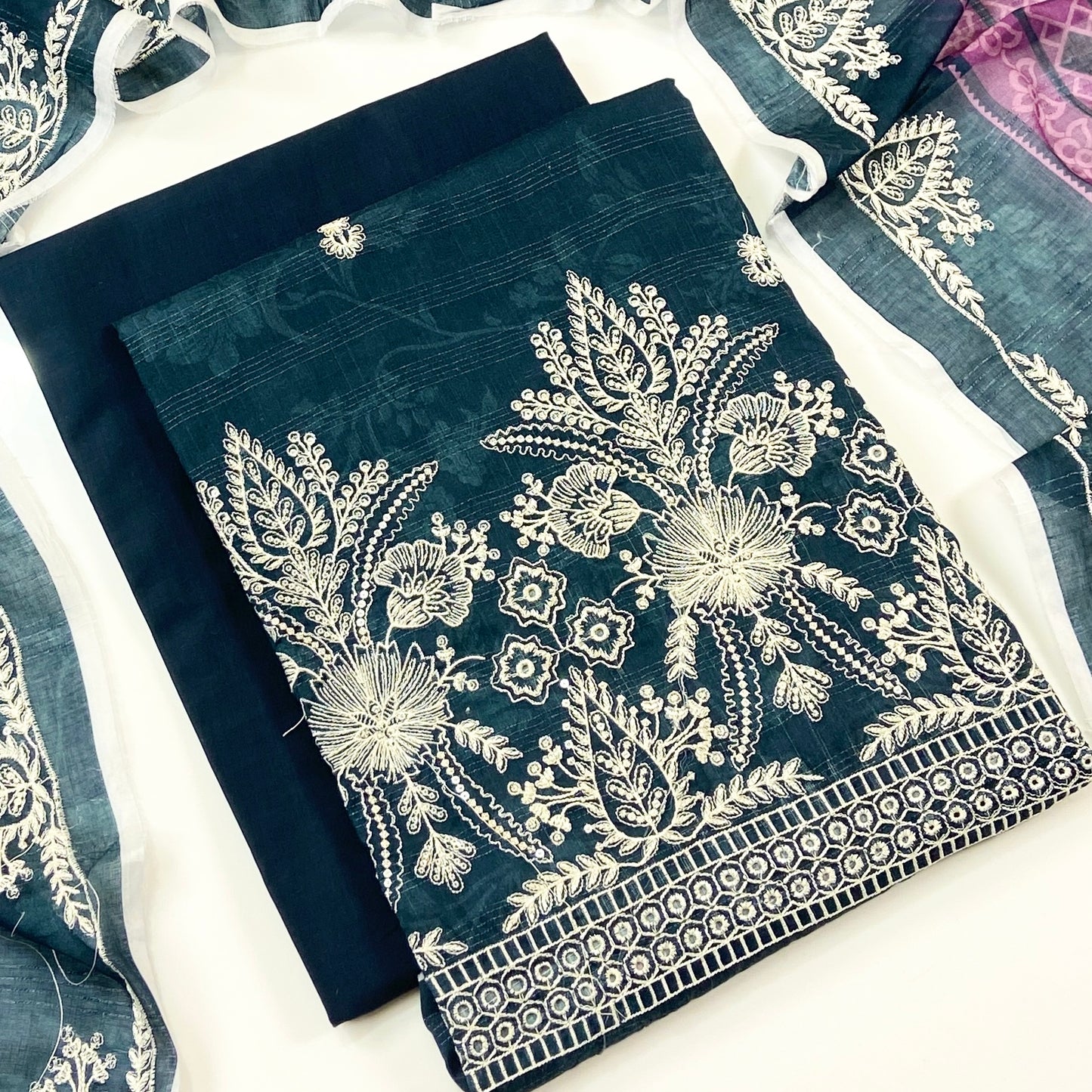 Sapphire Digital Printed & Emb Lawn 3PC