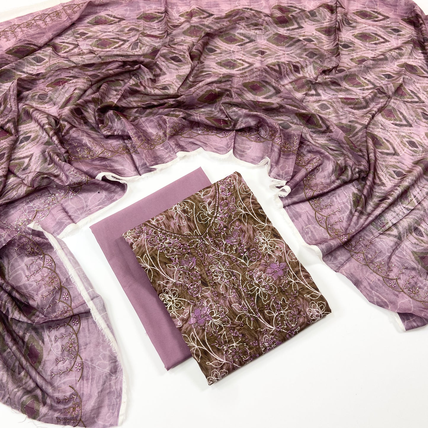 Sapphire Digital Printed & Emb Lawn 3PC