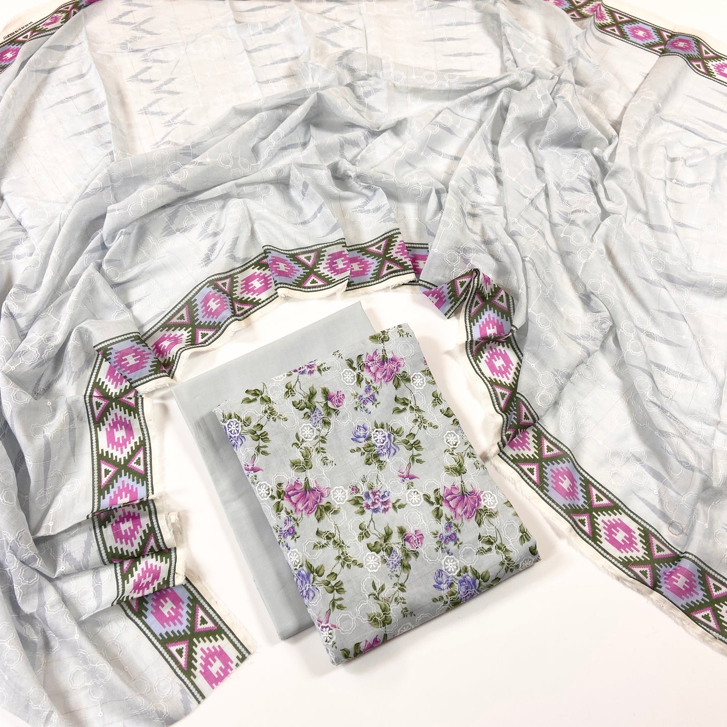 Sapphire Digital Printed & Emb Lawn 3PC